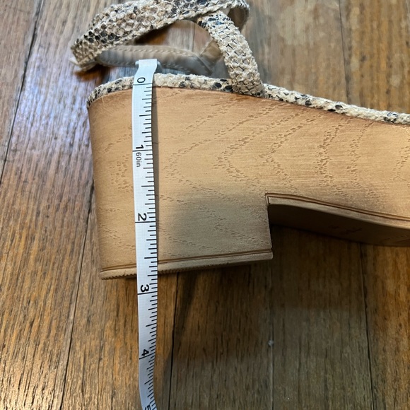 Oysho snake skin print platform sandal women’s size 38 (US 7.5) - Picture 11 of 12